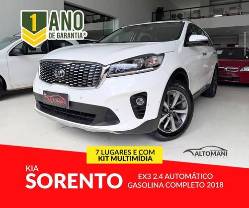 KIA SORENTO 2.4 16V GASOLINA EX 7L AUTOMÁTICO