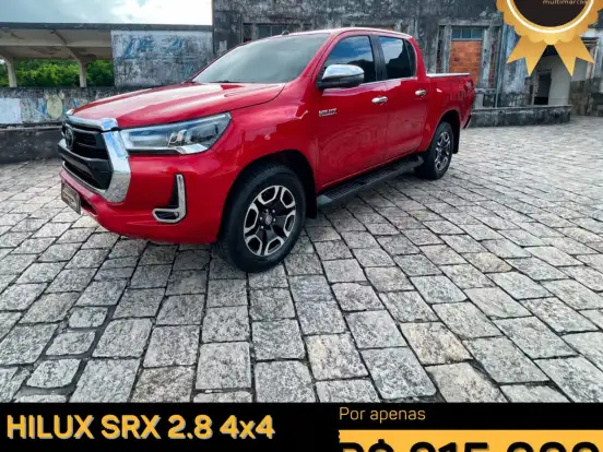 TOYOTA-HILUX-2.8 D-4D TURBO DIESEL CD SRX 4X4 AUTOMÁTICO TOYOTA-HILUX-2021