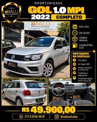 VOLKSWAGEN-GOL-1.0 12V MPI TOTALFLEX 4P MANUAL VOLKSWAGEN-GOL-2021