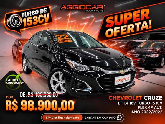 CHEVROLET CRUZE 1.4 TURBO LT 16V FLEX 4P AUTOMÁTICO