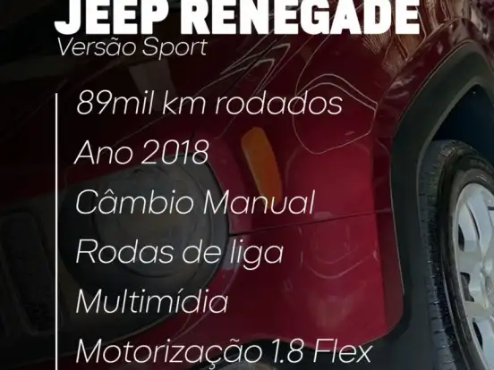 JEEP-RENEGADE-1.8 16V FLEX 4P MANUAL JEEP-RENEGADE-2018