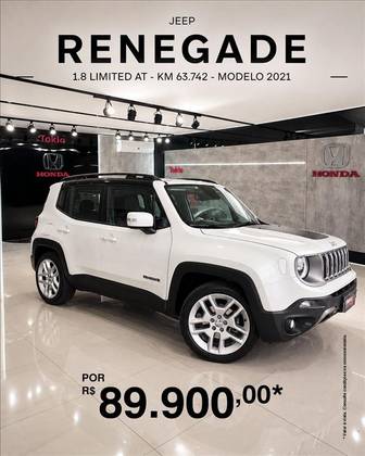 JEEP RENEGADE 1.8 16V FLEX LIMITED 4P AUTOMÁTICO