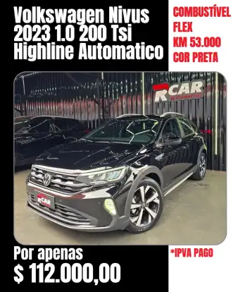 VOLKSWAGEN-NIVUS-1.0 200 TSI TOTAL FLEX HIGHLINE AUTOMÁTICO VOLKSWAGEN-NIVUS-2023