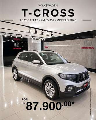 VOLKSWAGEN-T-CROSS-1.0 200 TSI TOTAL FLEX AUTOMÁTICO VOLKSWAGEN-T-CROSS-2019