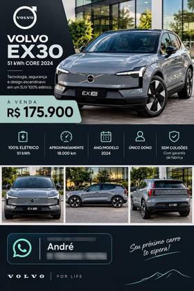 VOLVO EX30 51 KW ELÉTRICO CORE