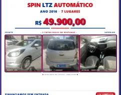 CHEVROLET SPIN 1.8 LTZ 8V FLEX 4P AUTOMÁTICO CHEVROLET SPIN 1.8 LTZ 8V FLEX 4P AUTOMÁTICO