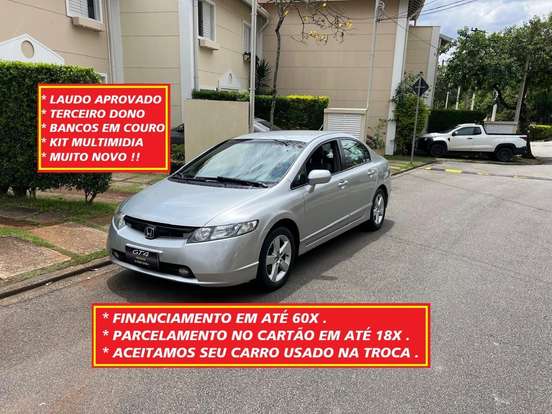 HONDA-CIVIC-1.8 LXS 16V FLEX 4P MANUAL HONDA-CIVIC-2008