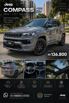 JEEP COMPASS 1.3 T270 TURBO FLEX S AT6