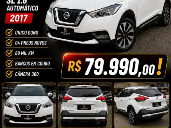 NISSAN-KICKS-1.6 16V FLEXSTART SL 4P XTRONIC NISSAN-KICKS-2016