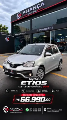 TOYOTA ETIOS 1.5 XLS 16V FLEX 4P AUTOMÁTICO