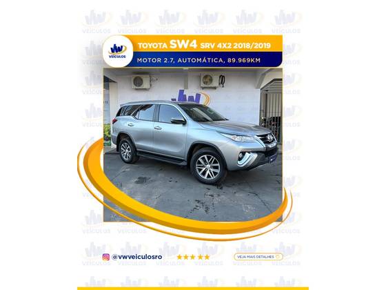 TOYOTA HILUX SW4 2.7 SRV 7 LUGARES 4X2 16V FLEX 4P AUTOMÁTICO