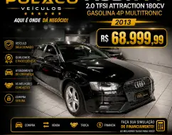 AUDI A4 2.0 TFSI ATTRACTION 180CV GASOLINA 4P MULTITRONIC AUDI A4 2.0 TFSI ATTRACTION 180CV GASOLINA 4P MULTITRONIC