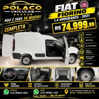 FIAT FIORINO 1.4 MPI FURGÃO ENDURANCE 8V FLEX 2P MANUAL