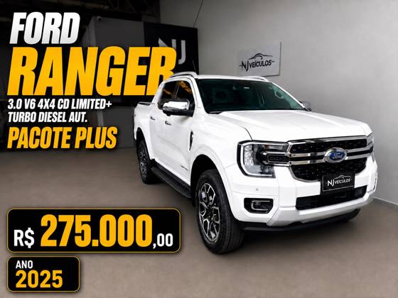 FORD RANGER 3.0 V6 TURBO DIESEL CD LIMITED 4X4 AUTOMÁTICO