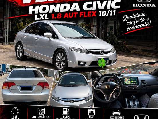HONDA-CIVIC-1.8 LXL 16V FLEX 4P AUTOMÁTICO HONDA-CIVIC-2010