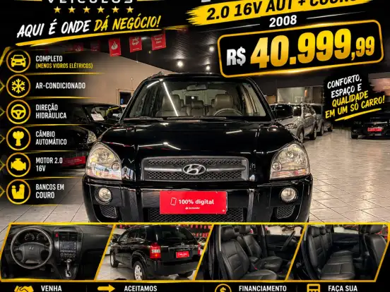 HYUNDAI-TUCSON-2.0 MPFI GL 16V 142CV 2WD GASOLINA 4P AUTOMÁTICO HYUNDAI-TUCSON-2007
