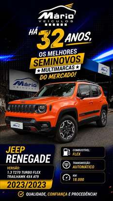 JEEP-RENEGADE-1.3 T270 TURBO FLEX TRAILHAWK 4X4 AT9 JEEP-RENEGADE-2023