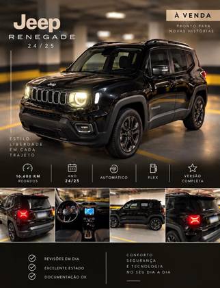 JEEP RENEGADE 1.3 T270 TURBO FLEX NIGHT EAGLE AT6