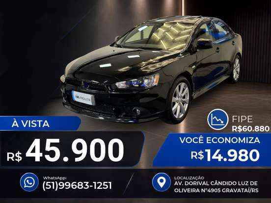 MITSUBISHI-LANCER-2.0 GT 16V GASOLINA 4P AUTOMÁTICO MITSUBISHI-LANCER-2013