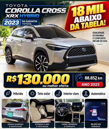 TOYOTA COROLLA CROSS 1.8 VVT-I HYBRID FLEX XRX CVT