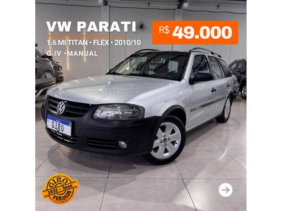 VOLKSWAGEN PARATI 1.6 MI TITAN 8V FLEX 4P MANUAL G.IV