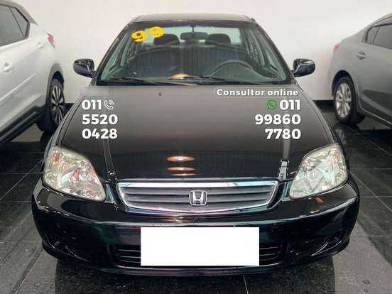 HONDA-CIVIC-1.6 LX 16V GASOLINA 4P AUTOMÁTICO HONDA-CIVIC-1998
