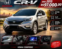 HONDA CRV 2.0 EXL 4X4 16V FLEX 4P AUTOMÁTICO HONDA CRV 2.0 EXL 4X4 16V FLEX 4P AUTOMÁTICO