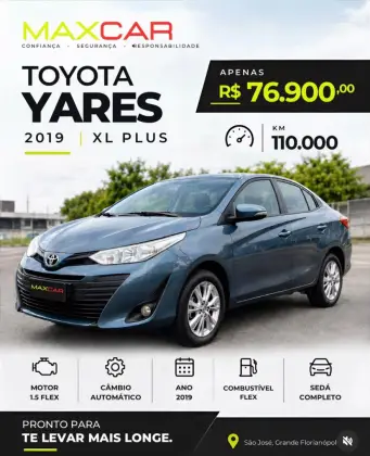 TOYOTA YARIS 1.5 16V FLEX SEDAN XL PLUS TECH MULTIDRIVE
