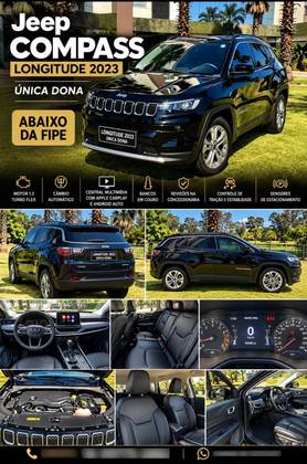JEEP COMPASS 1.3 T270 TURBO FLEX LONGITUDE AT6