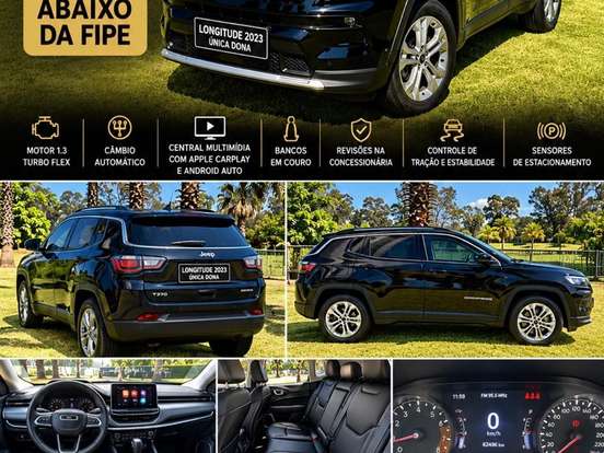 JEEP-COMPASS-1.3 T270 TURBO FLEX LONGITUDE AT6 JEEP-COMPASS-2022