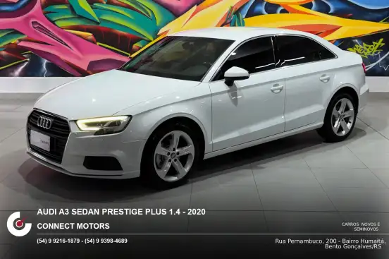 AUDI-A3-1.4 TFSI FLEX SEDAN PRESTIGE PLUS TIPTRONIC AUDI-A3-2020