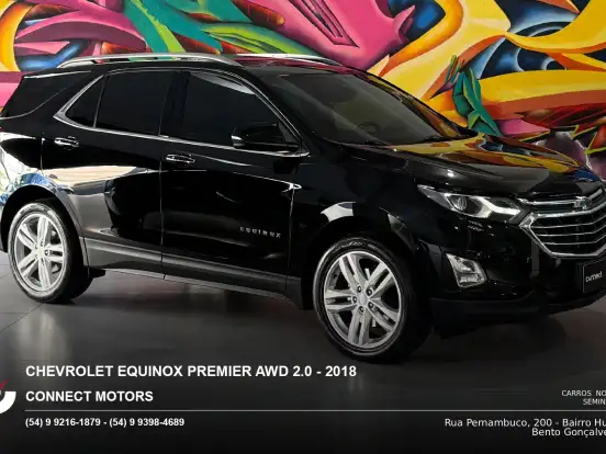 CHEVROLET-EQUINOX-2.0 16V TURBO GASOLINA PREMIER AWD AUTOMÁTICO CHEVROLET-EQUINOX-2018
