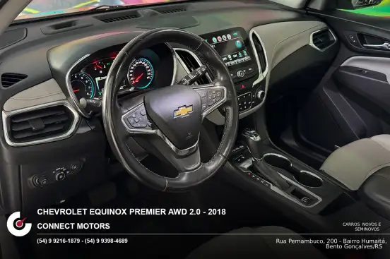 CHEVROLET-EQUINOX-2.0 16V TURBO GASOLINA PREMIER AWD AUTOMÁTICO CHEVROLET-EQUINOX-2018