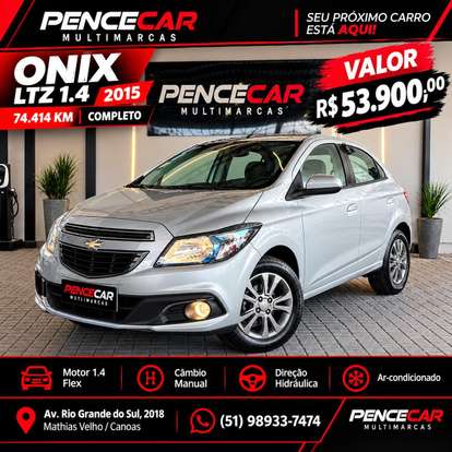 CHEVROLET-ONIX-1.4 MPFI LTZ 8V FLEX 4P MANUAL CHEVROLET-ONIX-2014