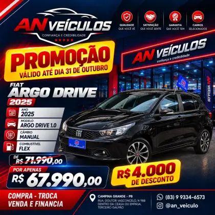 FIAT ARGO 1.0 FIREFLY FLEX DRIVE MANUAL