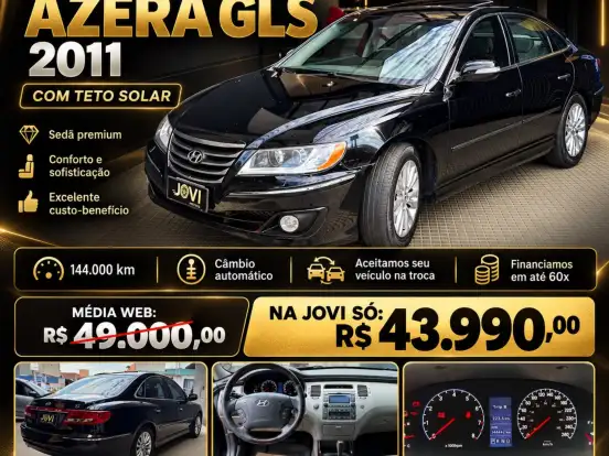 HYUNDAI-AZERA-3.3 MPFI GLS SEDAN V6 24V GASOLINA 4P AUTOMÁTICO HYUNDAI-AZERA-2010