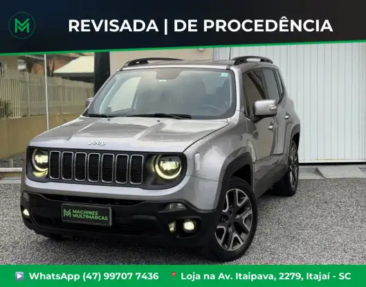 JEEP-RENEGADE-1.8 16V FLEX LONGITUDE 4P AUTOMÁTICO JEEP-RENEGADE-2019