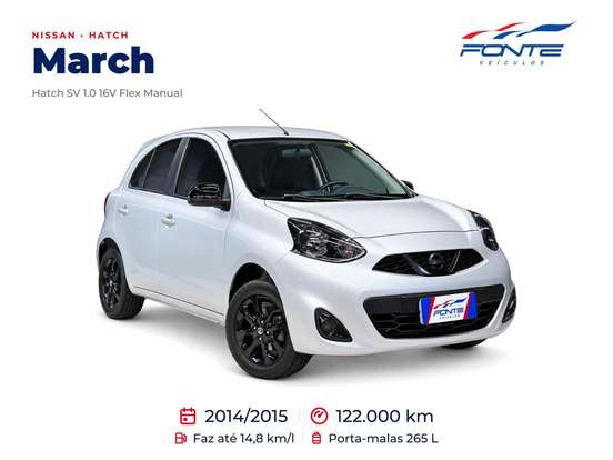 NISSAN-MARCH-1.0 SV 16V FLEX 4P MANUAL NISSAN-MARCH-2014