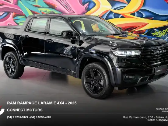 RAM-RAMPAGE-2.0 HURRICANE 4 TURBO GASOLINA LARAMIE 4X4 AUTOMÁTICO RAM-RAMPAGE-2024