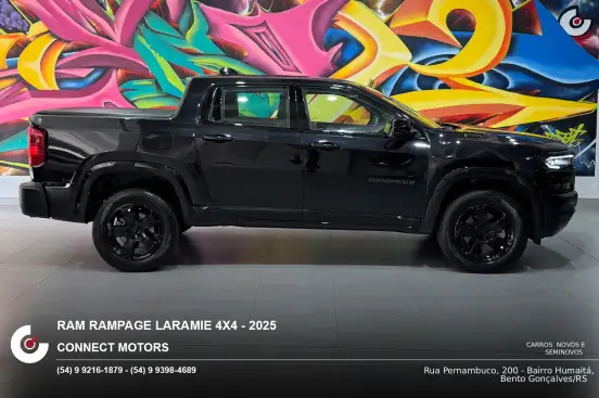 RAM-RAMPAGE-2.0 HURRICANE 4 TURBO GASOLINA LARAMIE 4X4 AUTOMÁTICO RAM-RAMPAGE-2024