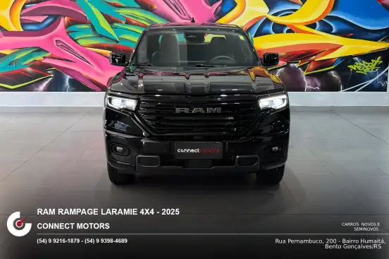 RAM-RAMPAGE-2.0 HURRICANE 4 TURBO GASOLINA LARAMIE 4X4 AUTOMÁTICO RAM-RAMPAGE-2024