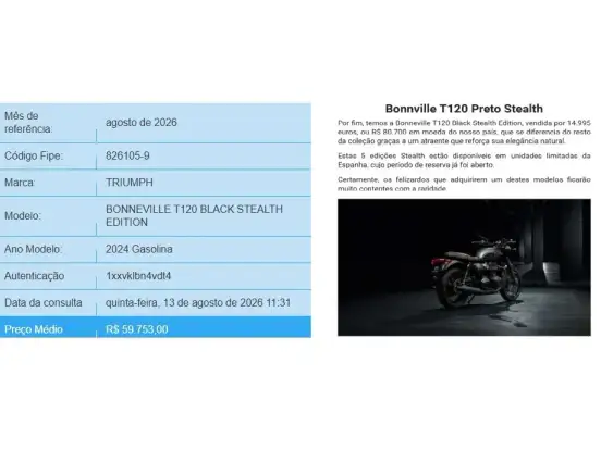 TRIUMPH-BONNEVILLE T120 BLACK 1200 TRIUMPH-BONNEVILLE T120 BLACK 1200-2024