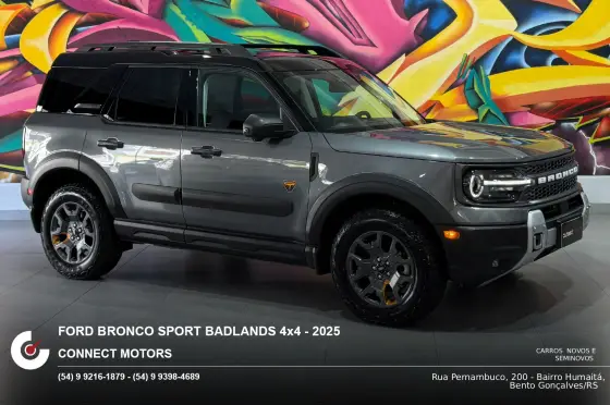 FORD BRONCO SPORT 2.0 ECOBOOST GASOLINA BADLANDS 4X4 SELECTSHIFT