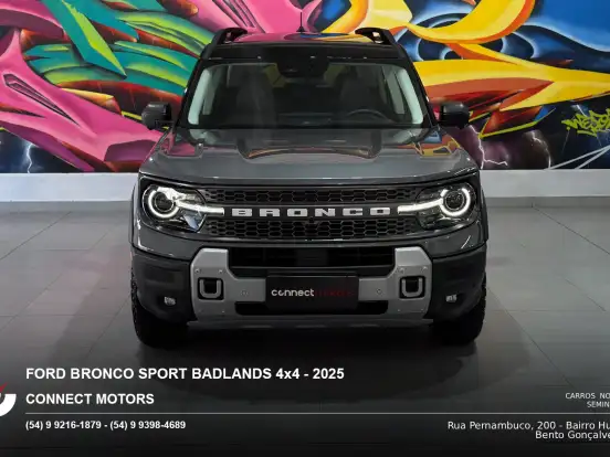 FORD-BRONCO SPORT-2.0 ECOBOOST GASOLINA BADLANDS 4X4 SELECTSHIFT FORD-BRONCO SPORT-2025