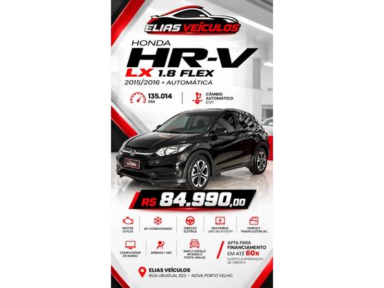 HONDA HR-V 1.8 16V FLEX LX 4P AUTOMÁTICO