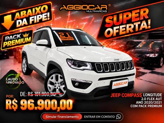 JEEP COMPASS 2.0 16V FLEX LONGITUDE AUTOMÁTICO
