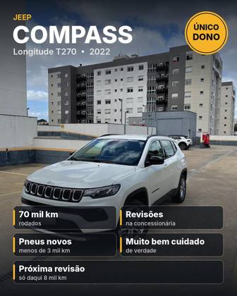 JEEP COMPASS 1.3 T270 TURBO FLEX LONGITUDE AT6