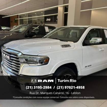 RAM 1500 3.0 HURRICANE 6 BITURBO GASOLINA LARAMIE CD 4X4 AUTOMÁTICO