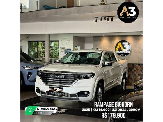 RAM RAMPAGE 2.2 TURBO DIESEL BIG HORN 4X4 AUTOMÁTICO