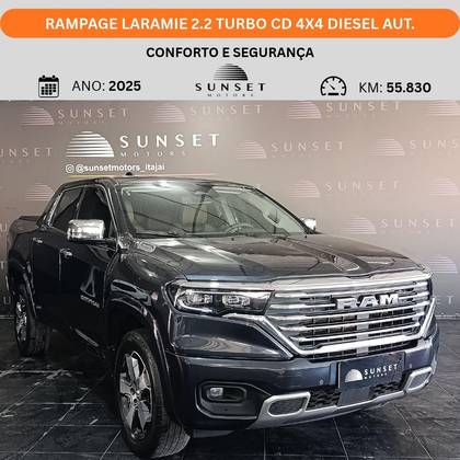 RAM RAMPAGE 2.2 TURBO DIESEL LARAMIE 4X4 AUTOMÁTICO